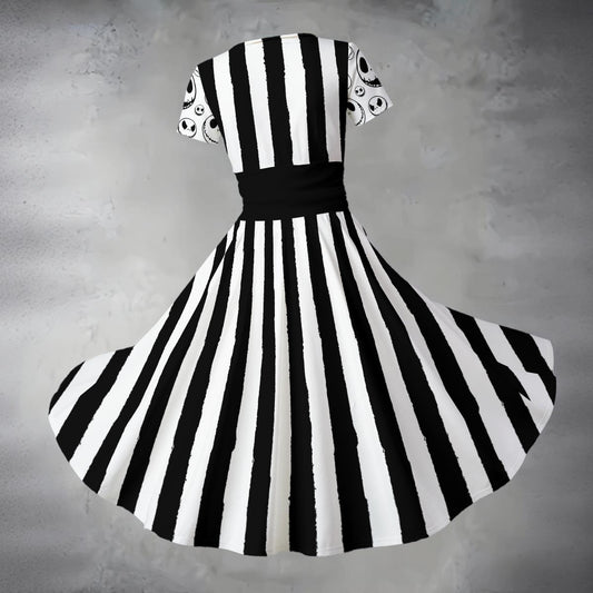 Nightmare X V Neck Midi Dress