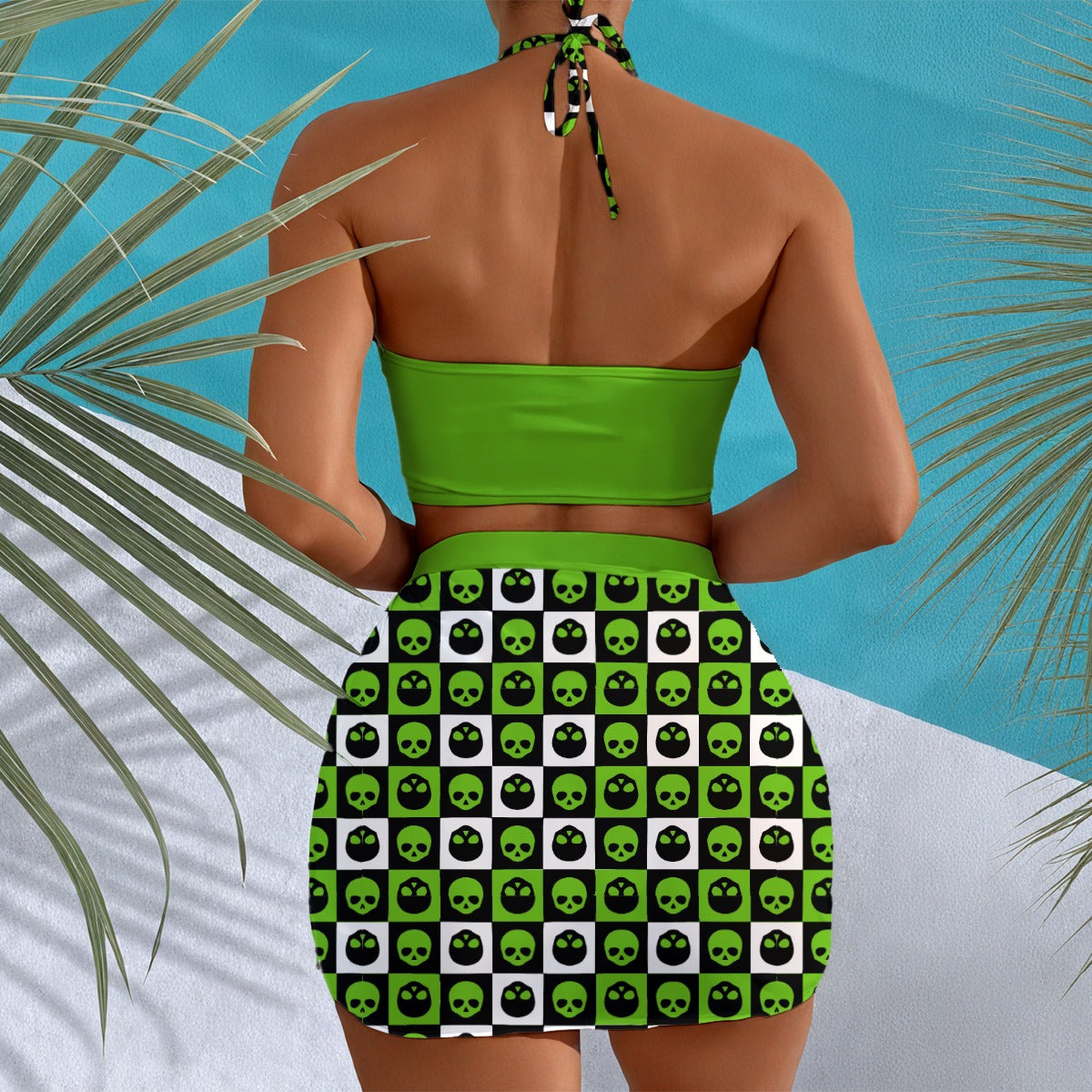 Alienator Halter Neck Swimming Suit