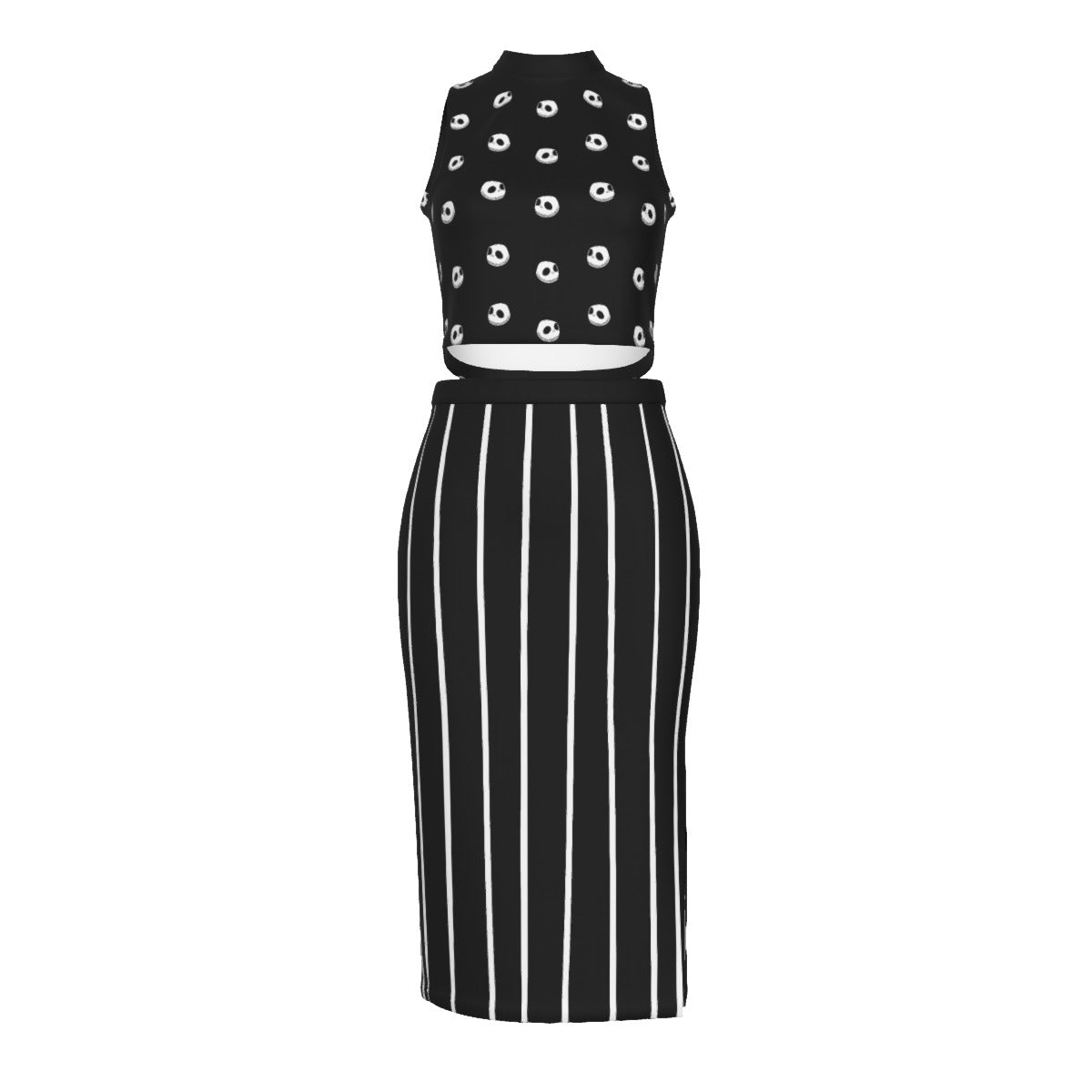 Nightmare X Split High Skirt Set