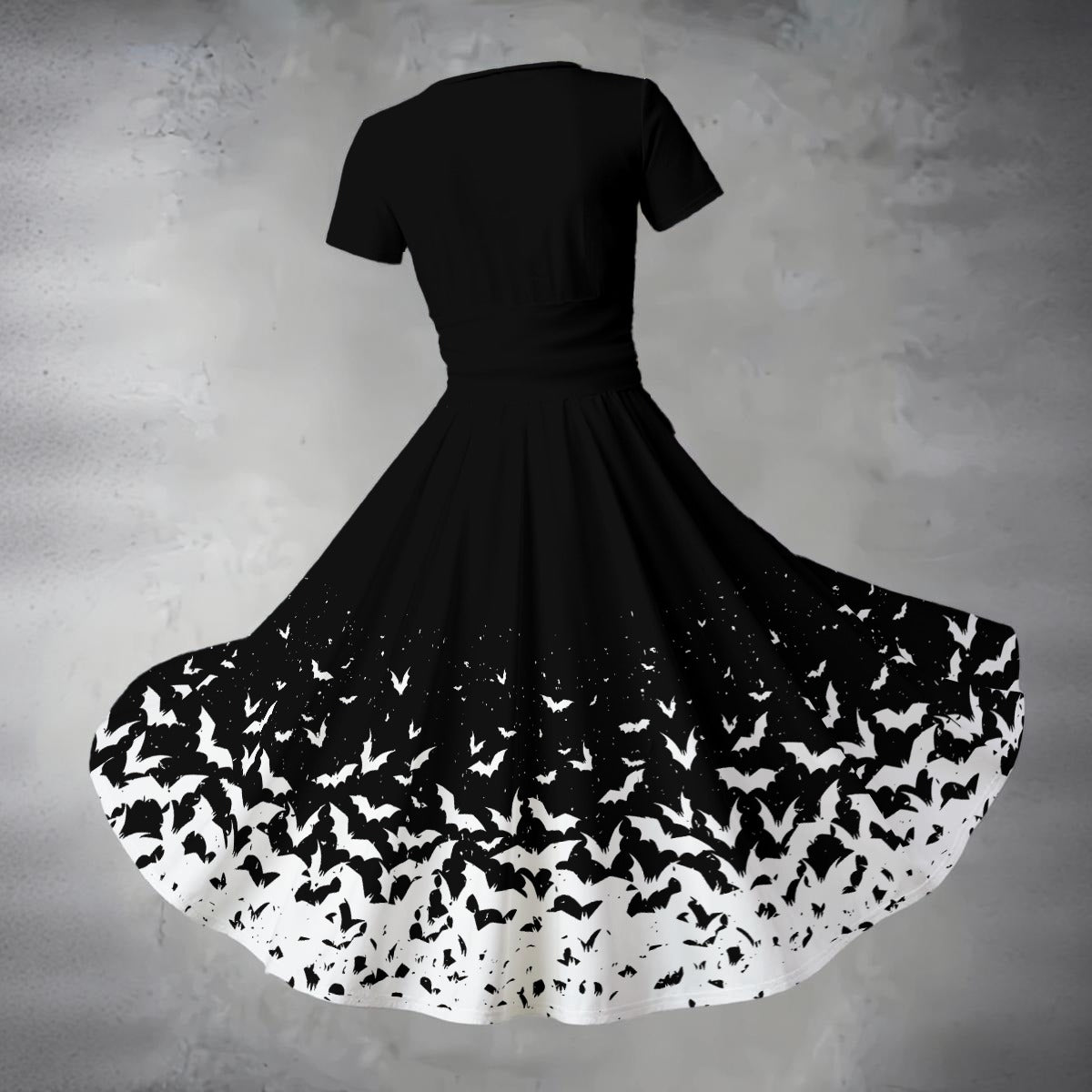 Release the Bats V Neck Midi Dress