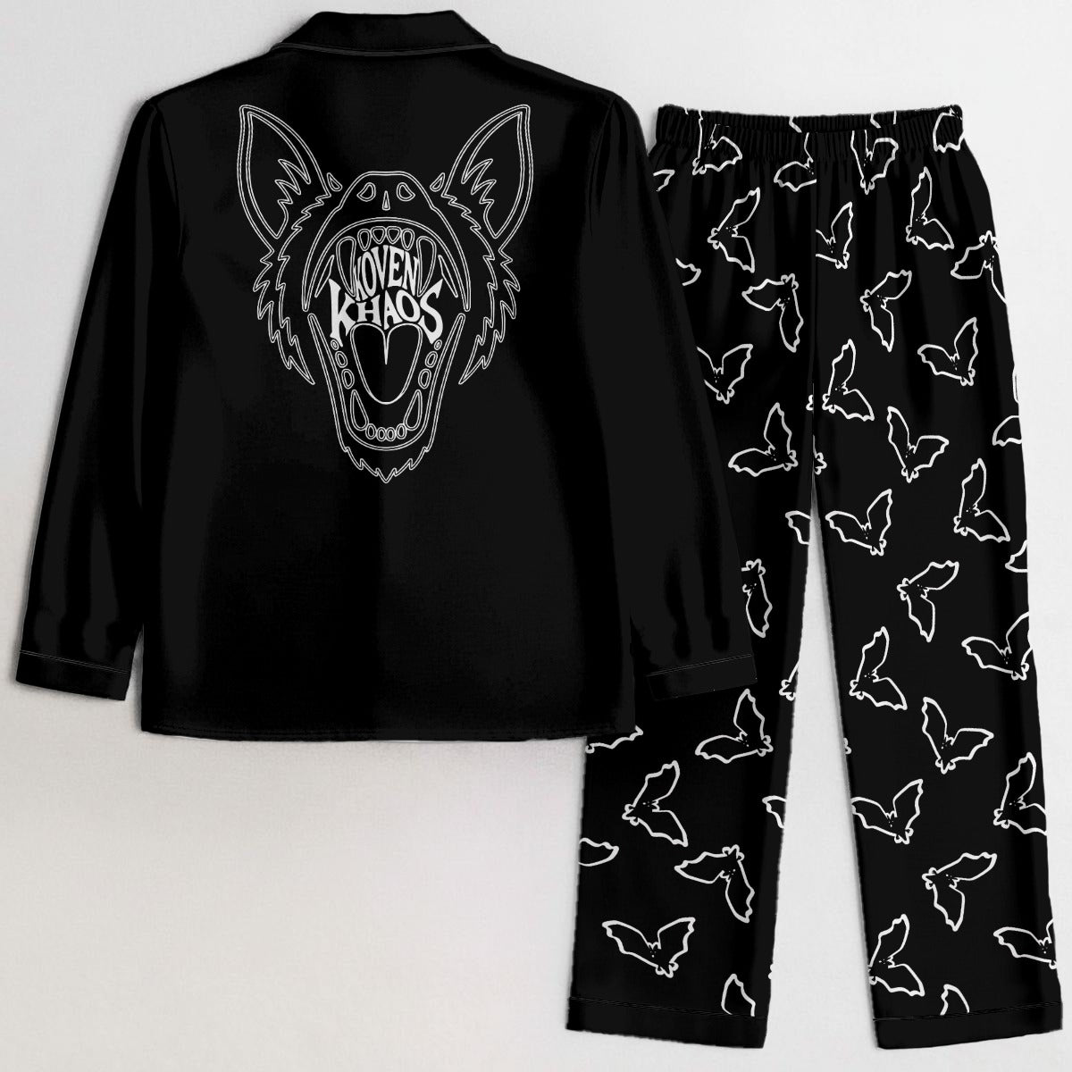 Bat Out of Hell Women's Satin Pajama Set