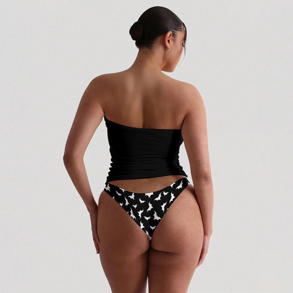 Born Black Strapless Tube Top Set