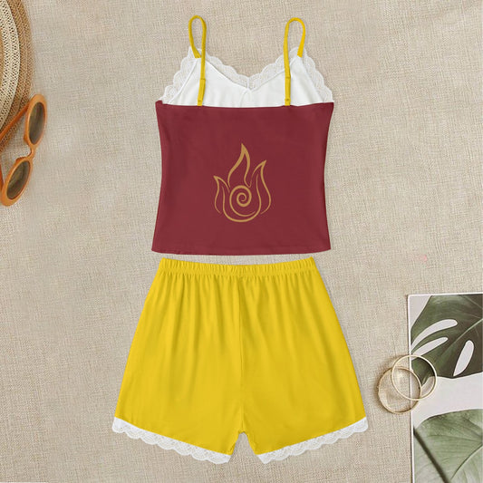 Avatar / Fire Nation Cami With Lace Edge