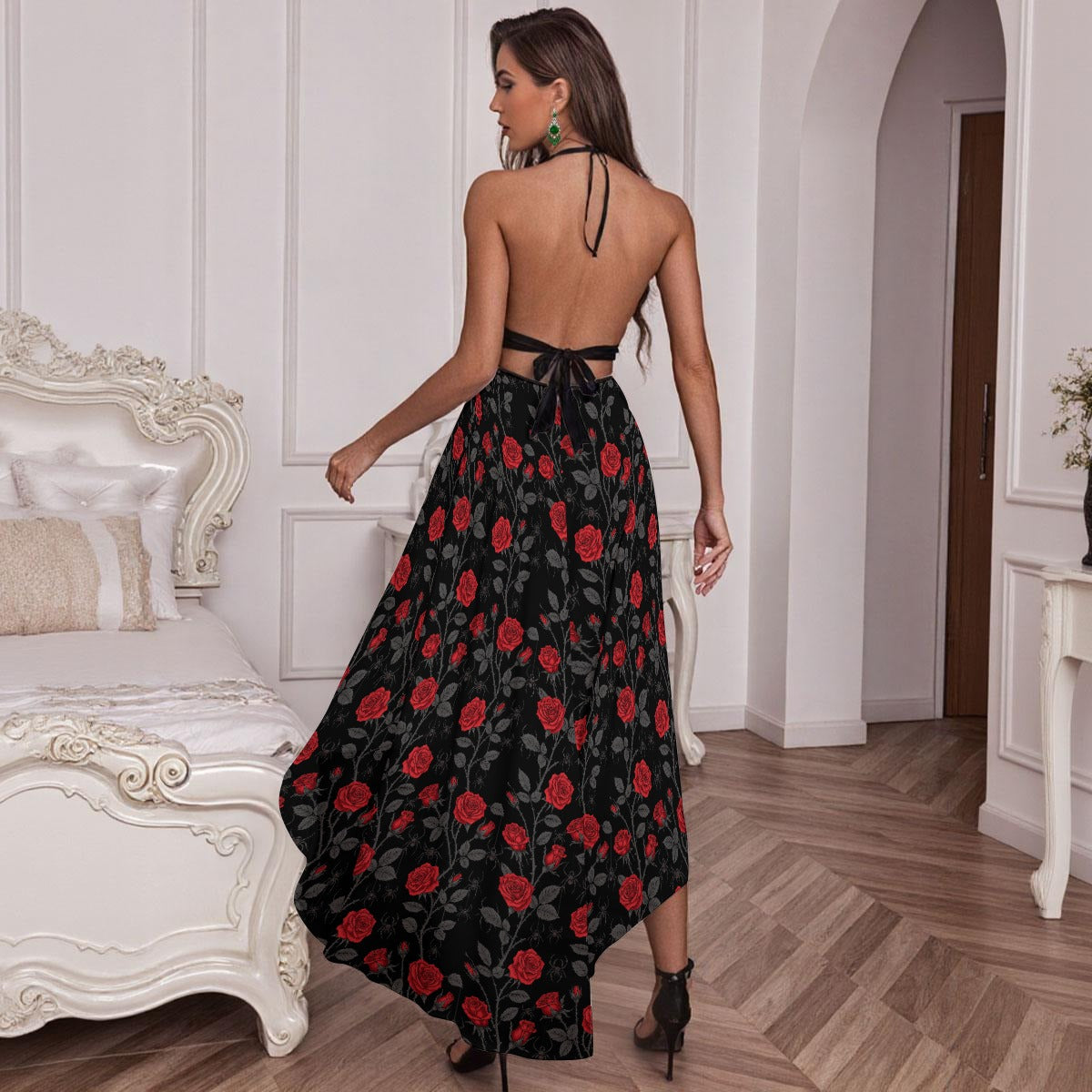 Pandora Mesh Lace Evening Dress