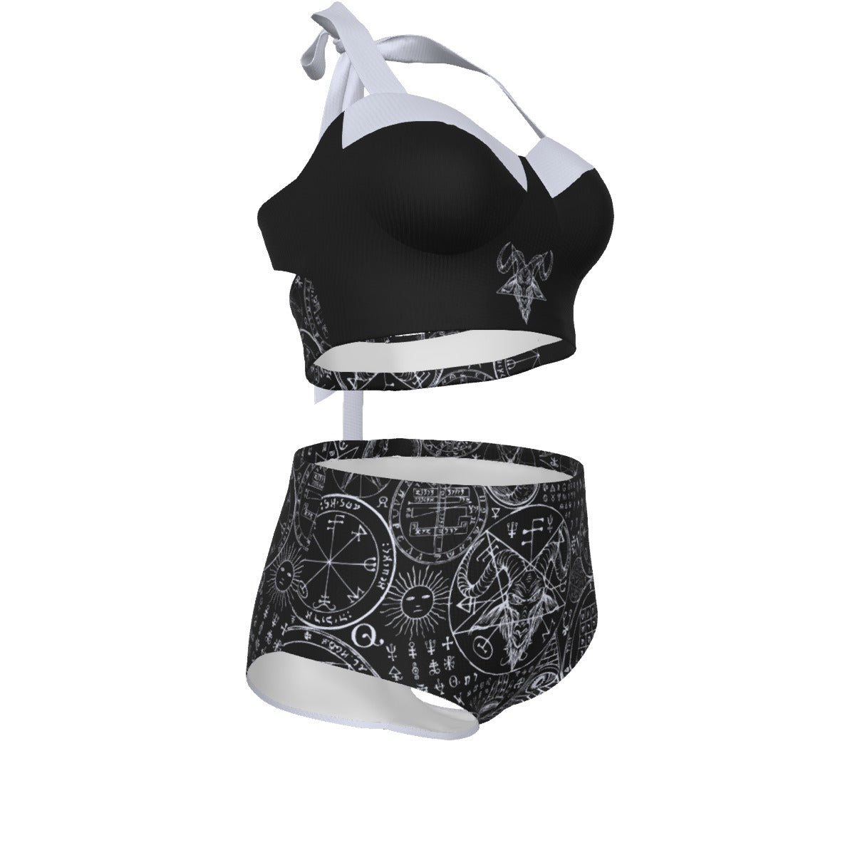 Baphomet Pinup Vintage Swimsuit Set