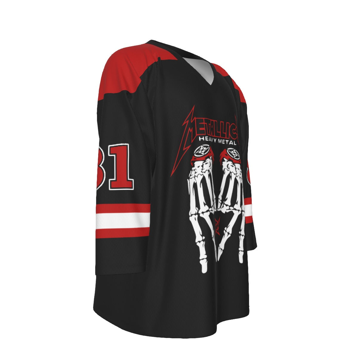 MetalMania Unisex V-neck Hockey Jersey