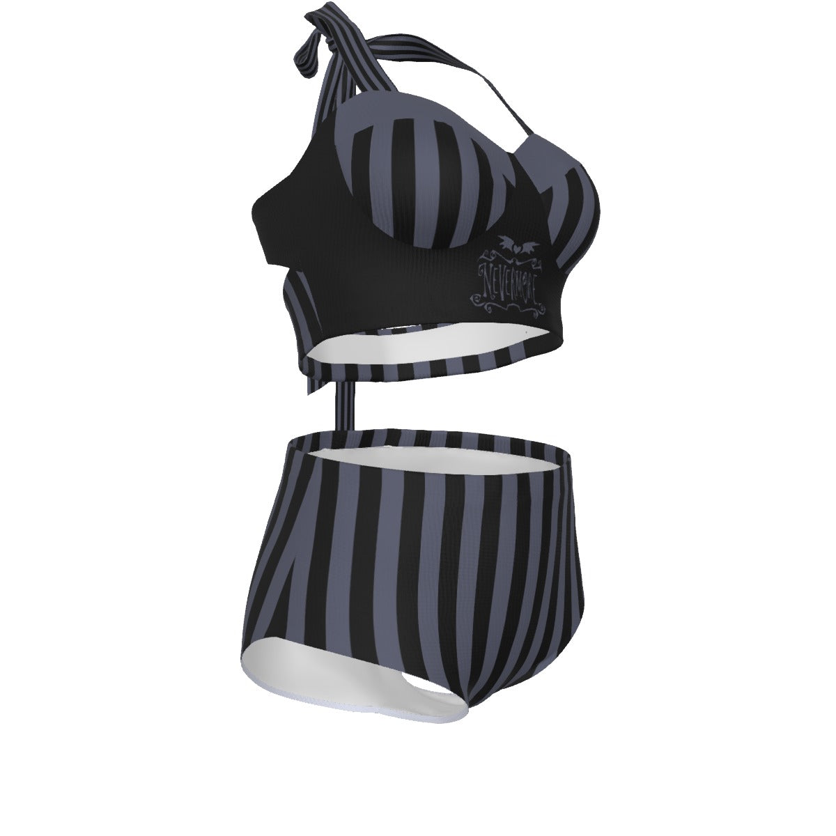 Nevermore Pinup Vintage Swimsuit Set