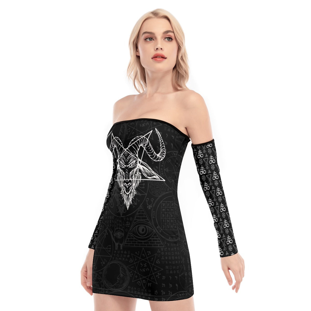 Luciferian Back Lace-up Dress