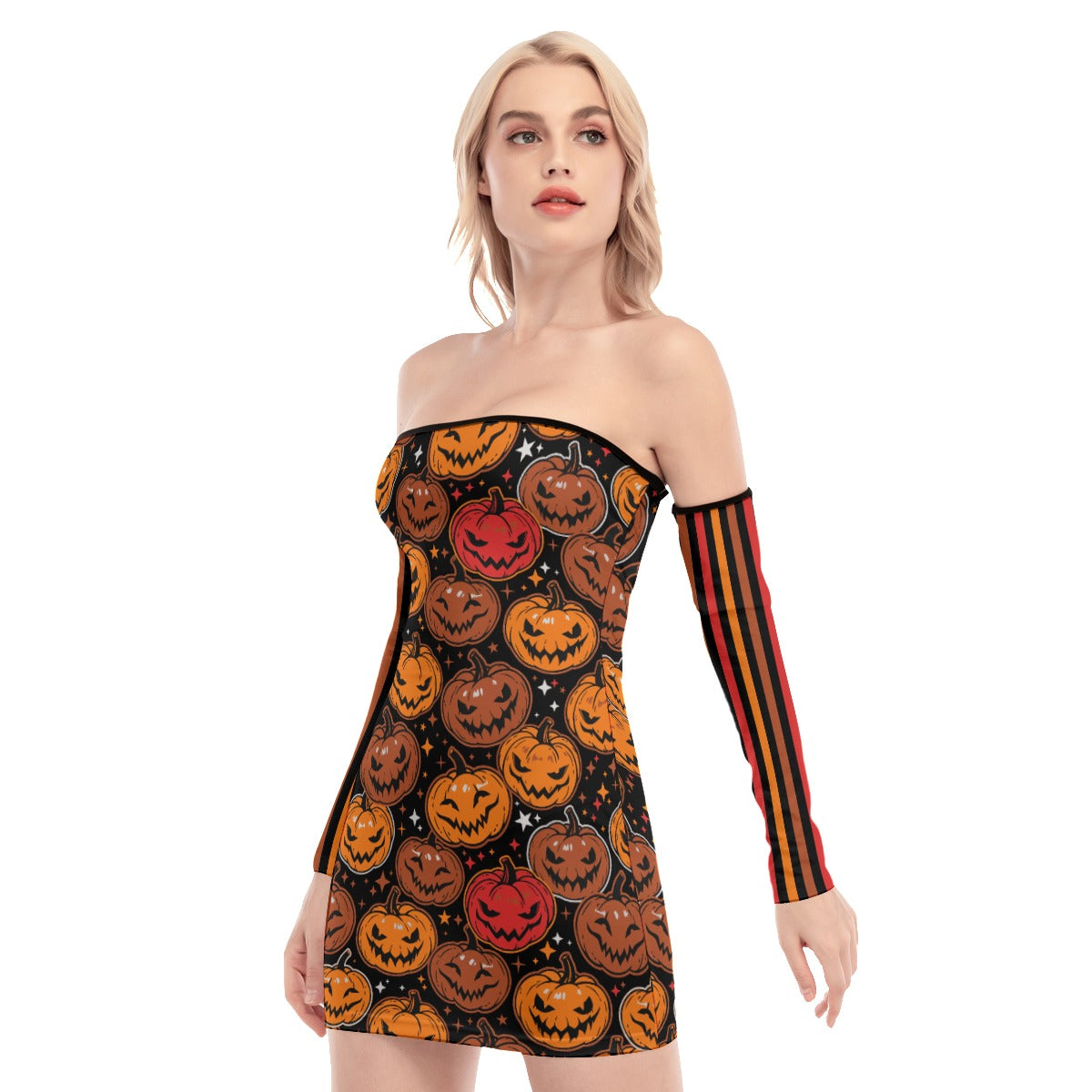 Pumpkin Queen Back Lace-up Dress