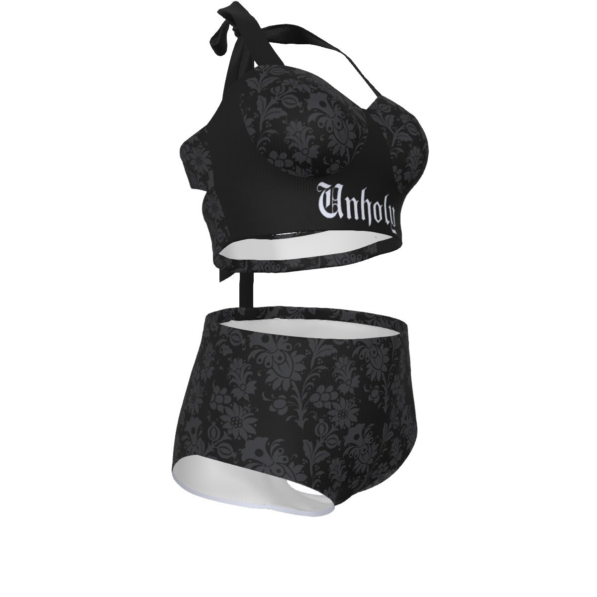 Unholy Pinup Vintage Swimsuit Set