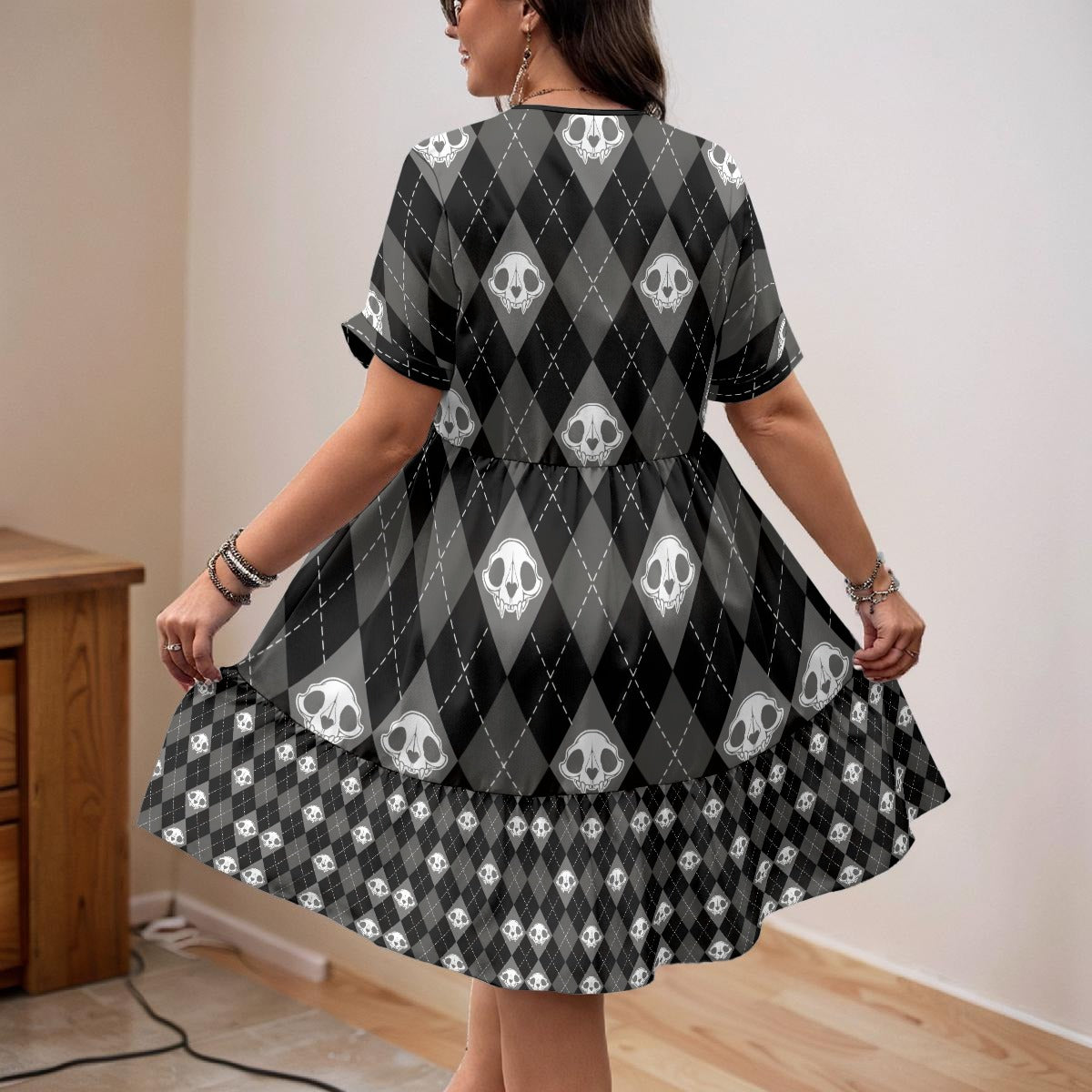 Marishka V-Neck Short Sleeve Dress