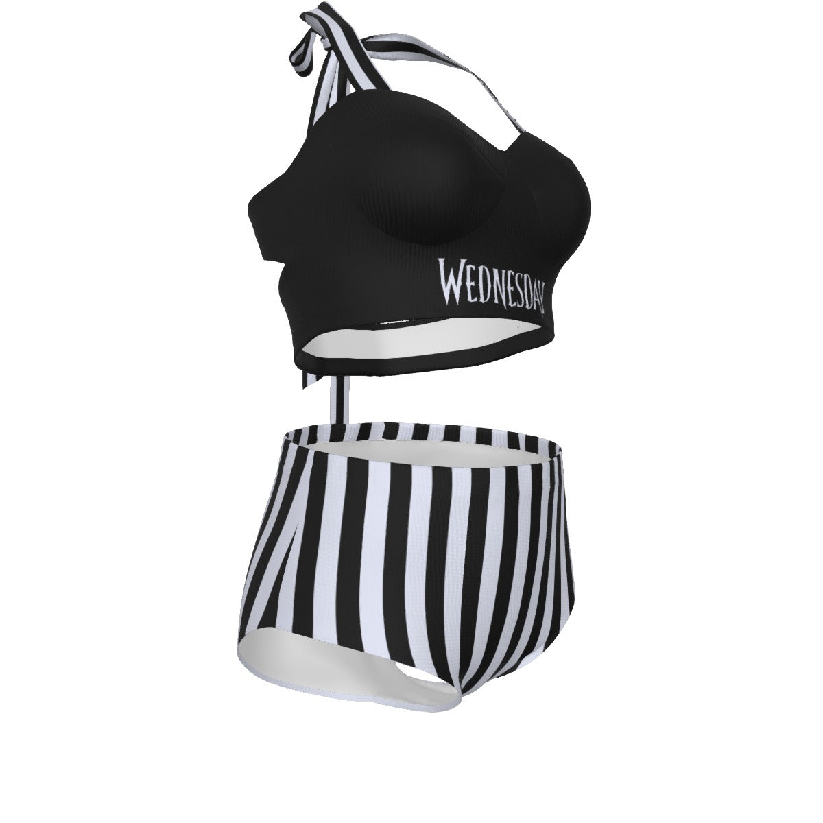 Wednesday Pinup Vintage Swimsuit Set