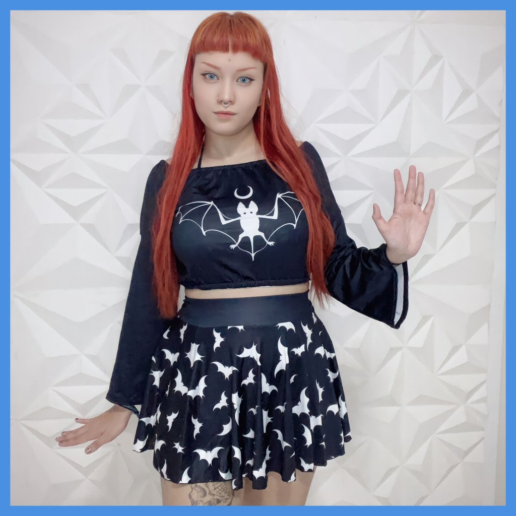 Luna Nights Off-shoulder Top And Skirt Set