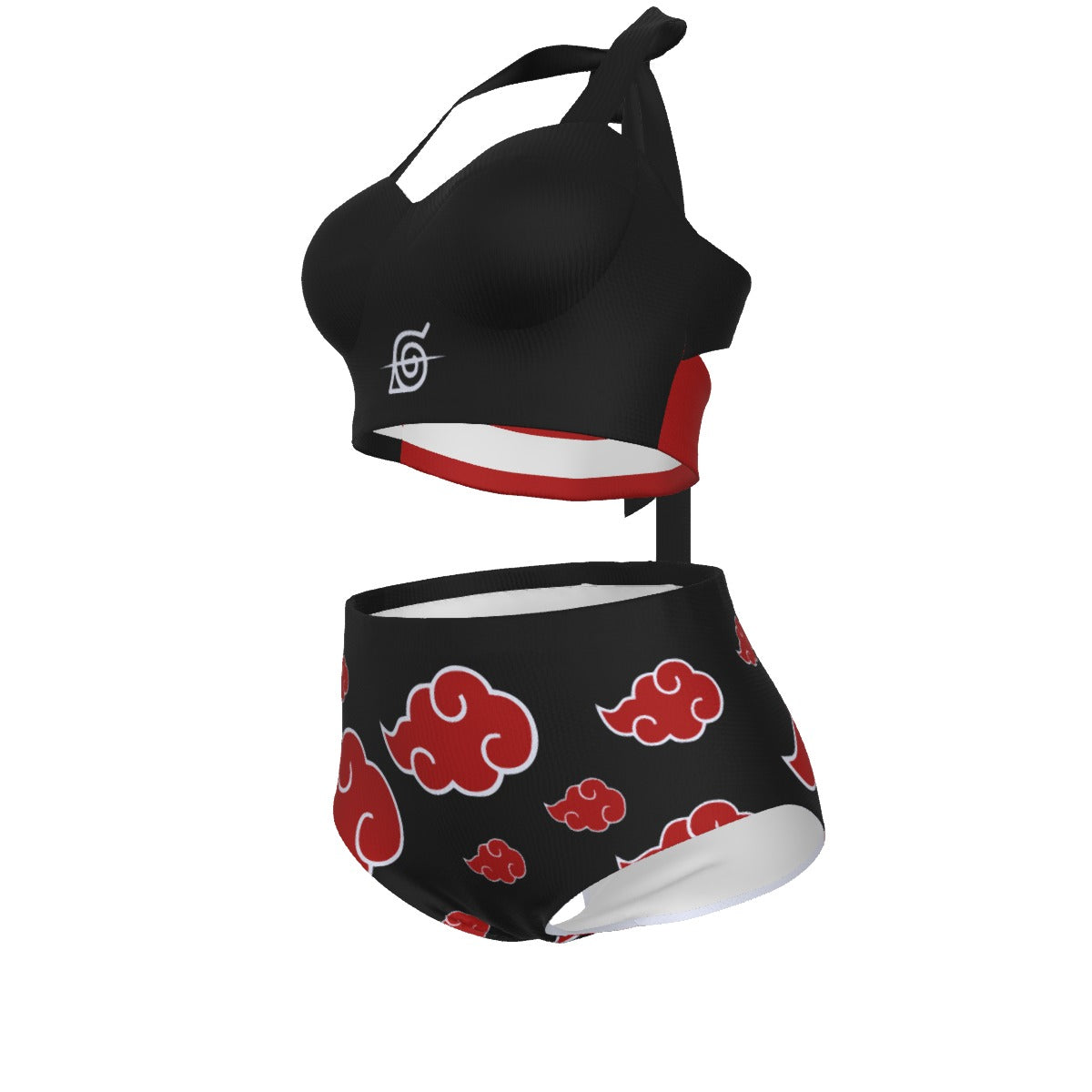 Red Cloud Pinup Vintage Swimsuit Set