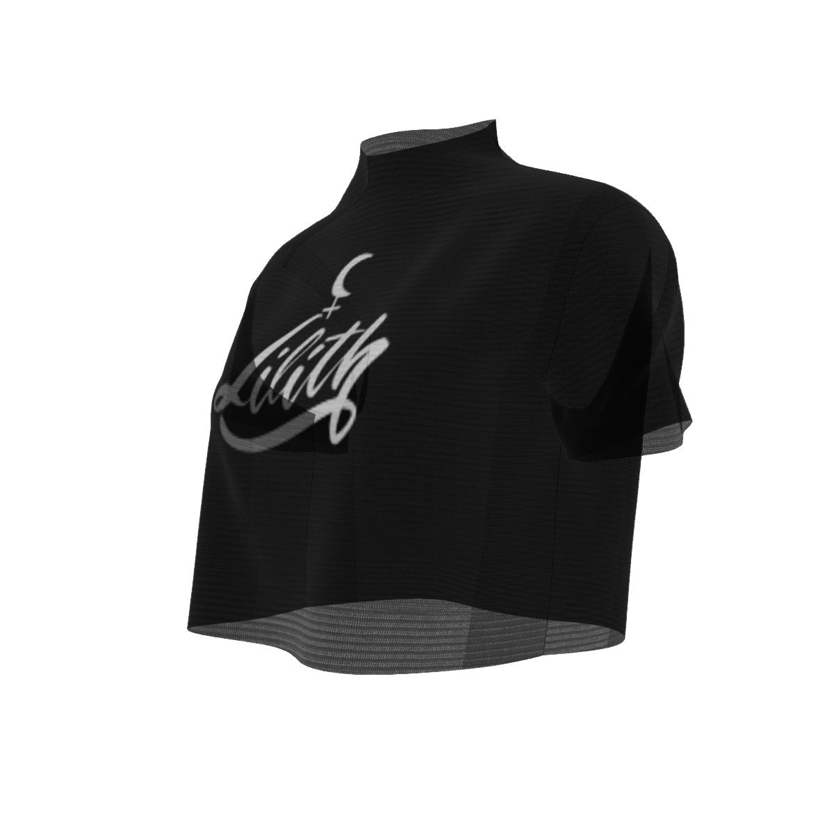 Lilith Short Sleeves Mesh Crop Top