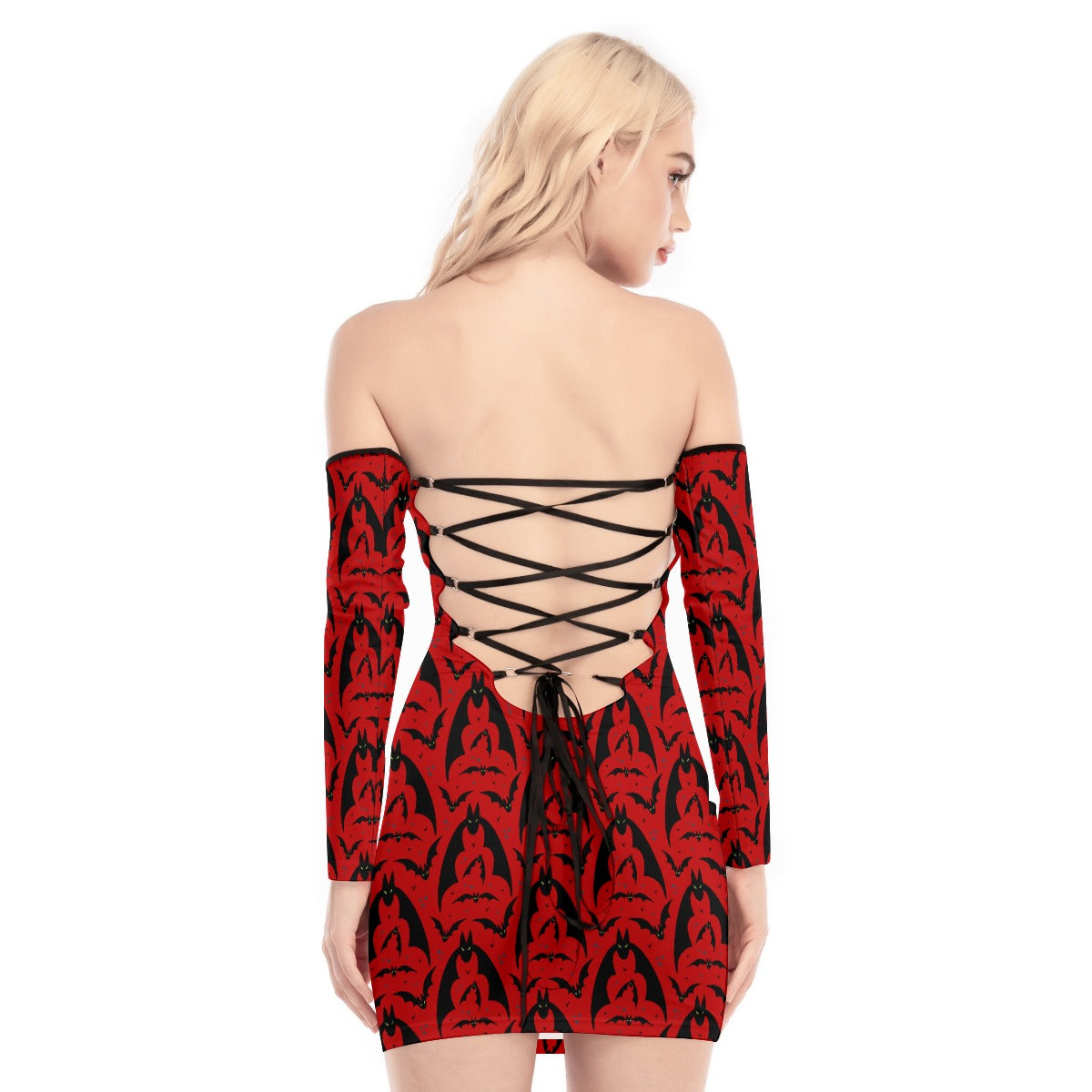 Bat Attack Lace-up Dress