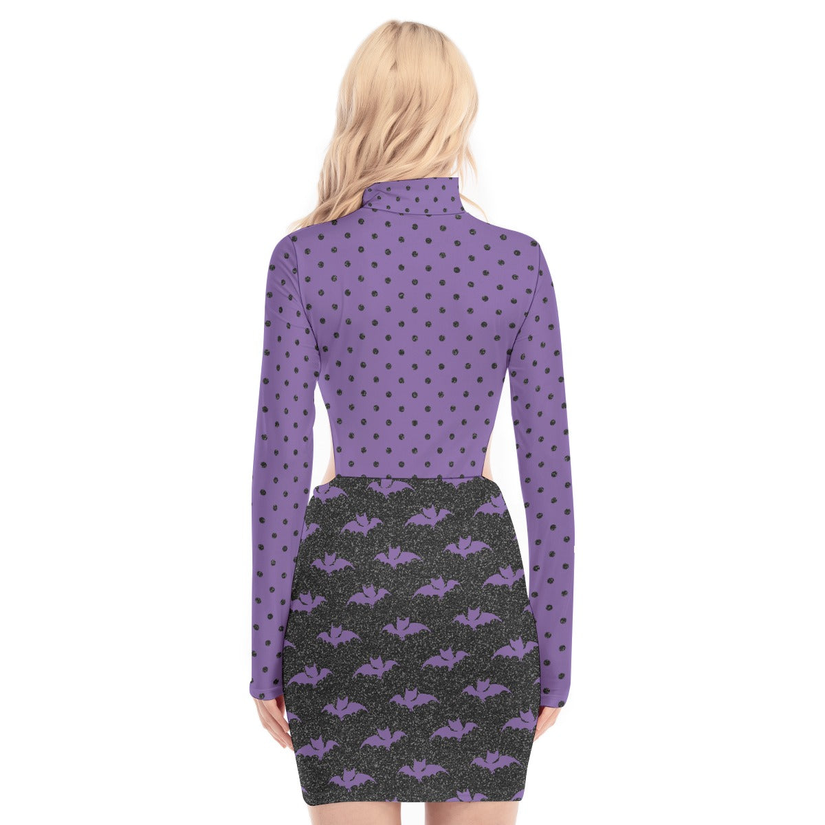 Purple Passion Waist Hollow Hip Dress