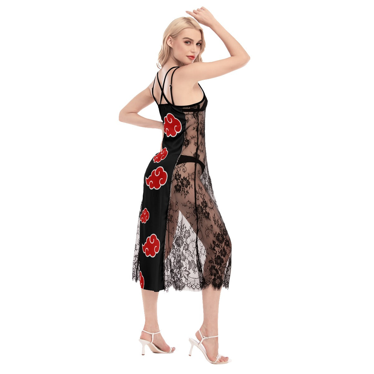 Red Cloud Cami Cross Back Dress