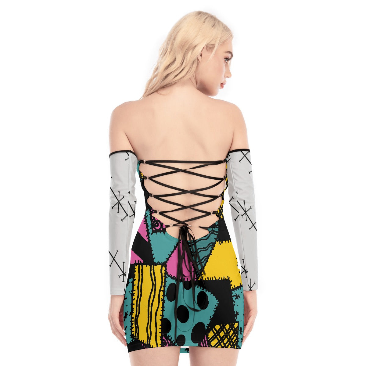 P Queen Lace-up Dress