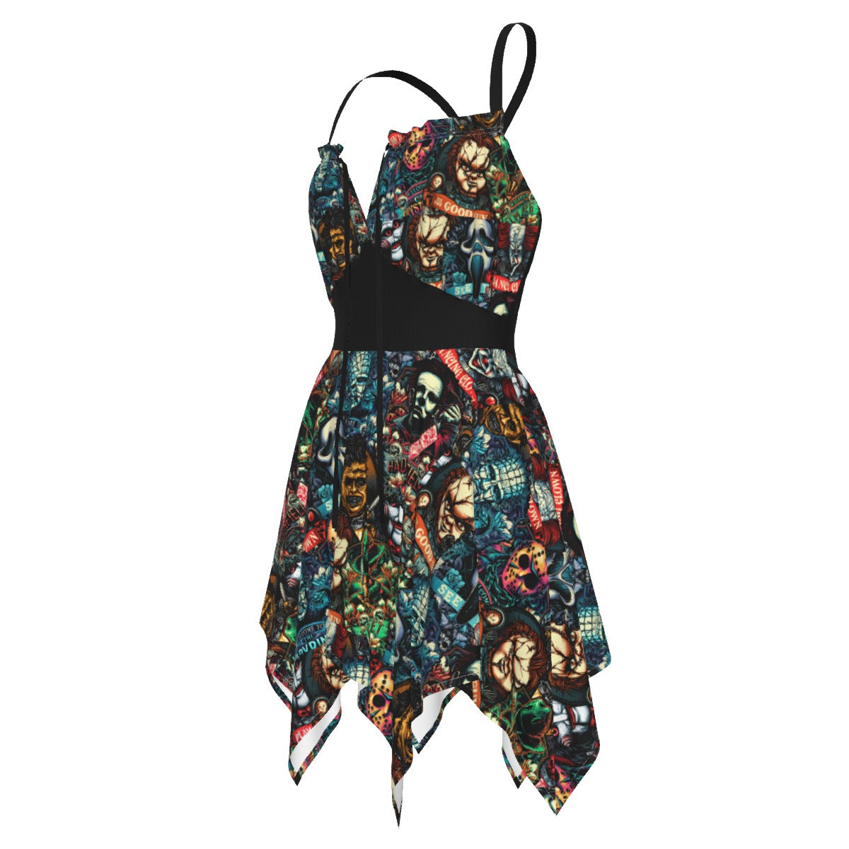 Monster Mash Sleeveless Slip Dress