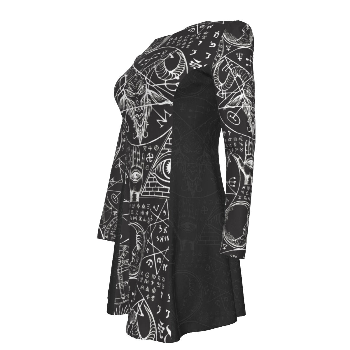 Dark Achemly Pleated Dress