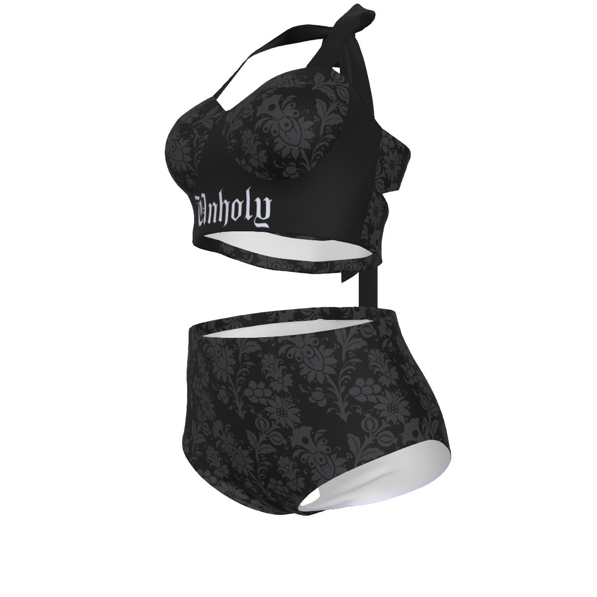Unholy Pinup Vintage Swimsuit Set