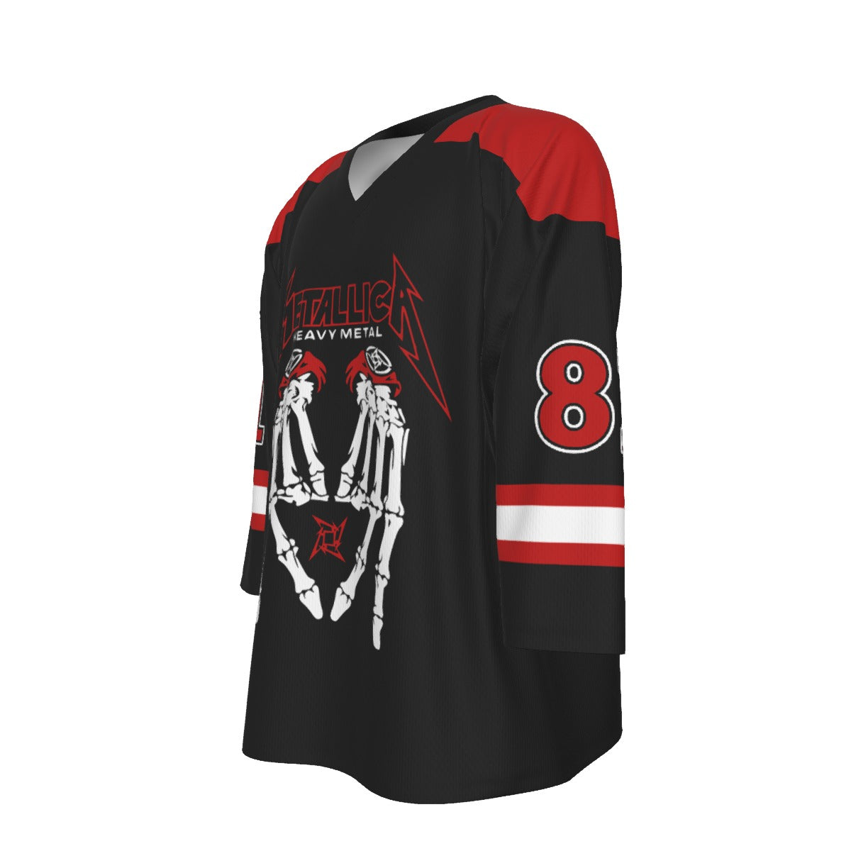 MetalMania Unisex V-neck Hockey Jersey