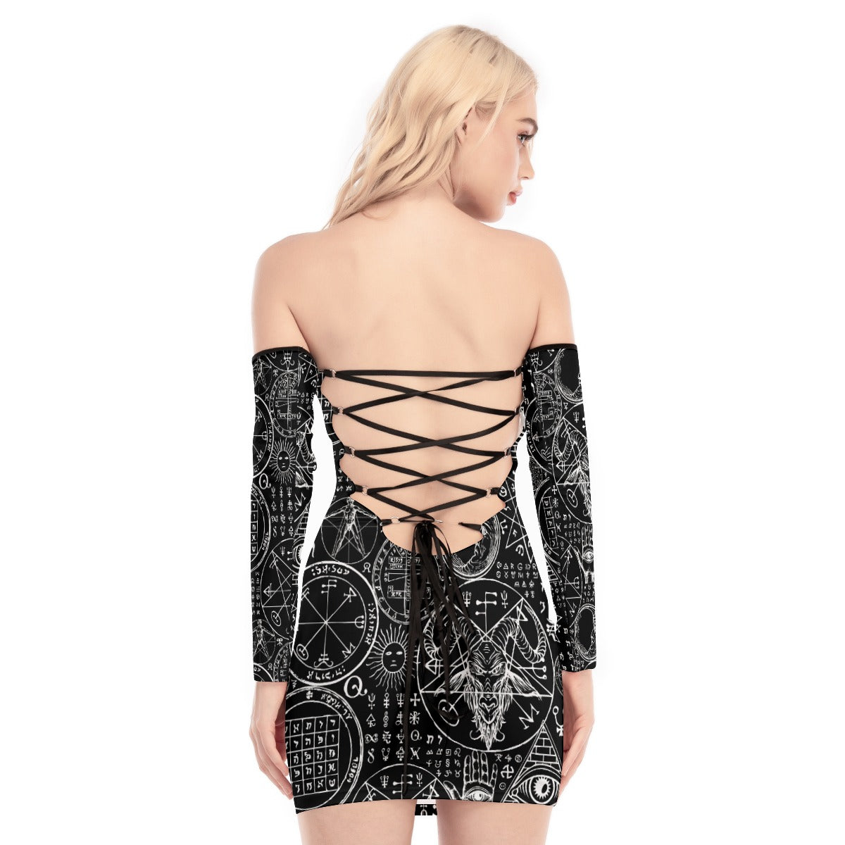 Dark Alchemy Lace-up Dress
