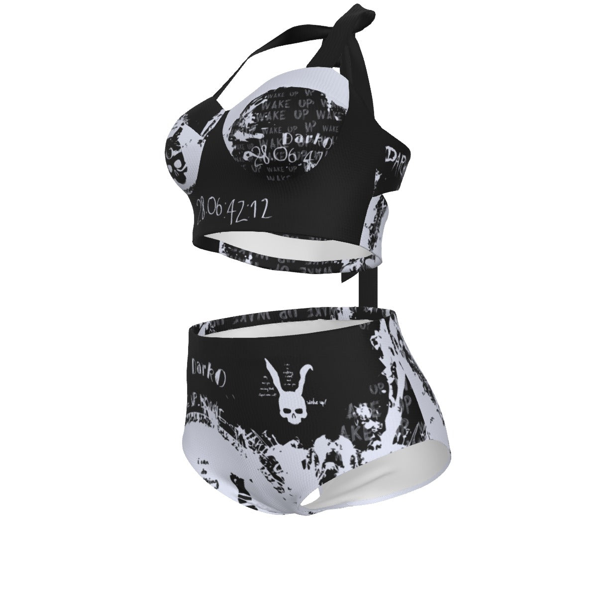 DarkO Pinup Vintage Swimsuit Set