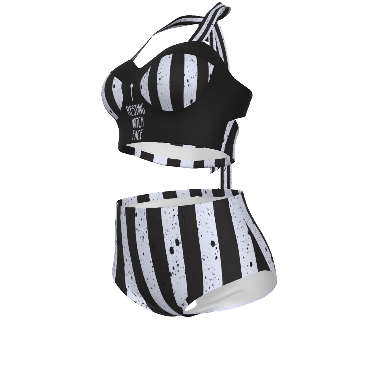 Resting Witch Pinup Vintage Swimsuit Set