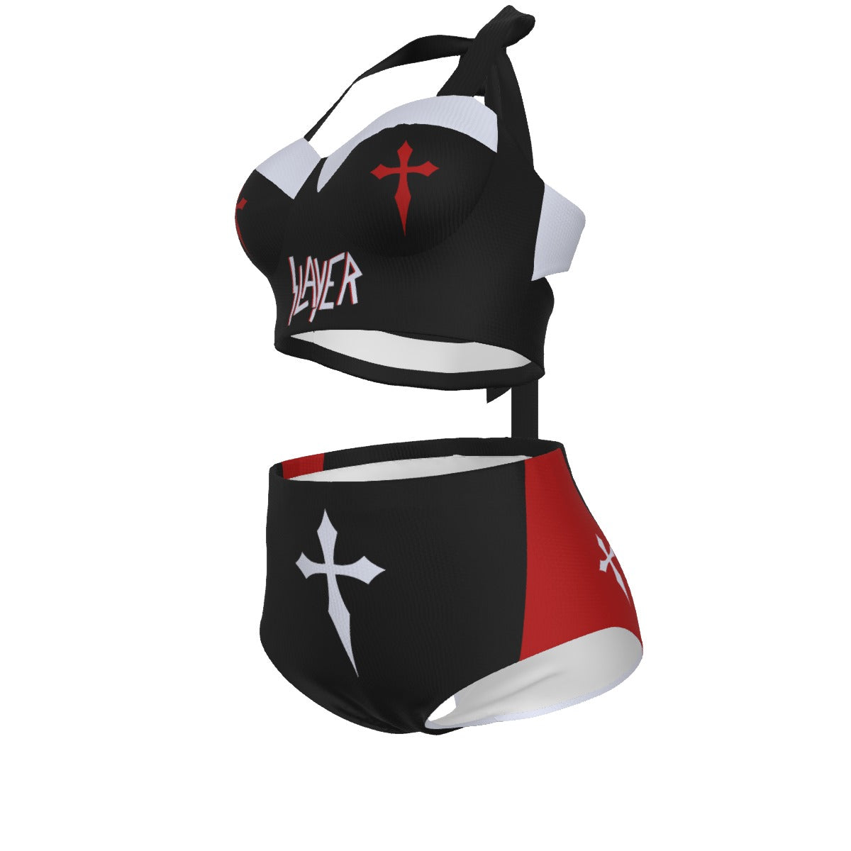 Slayer Pinup Vintage Swimsuit Set