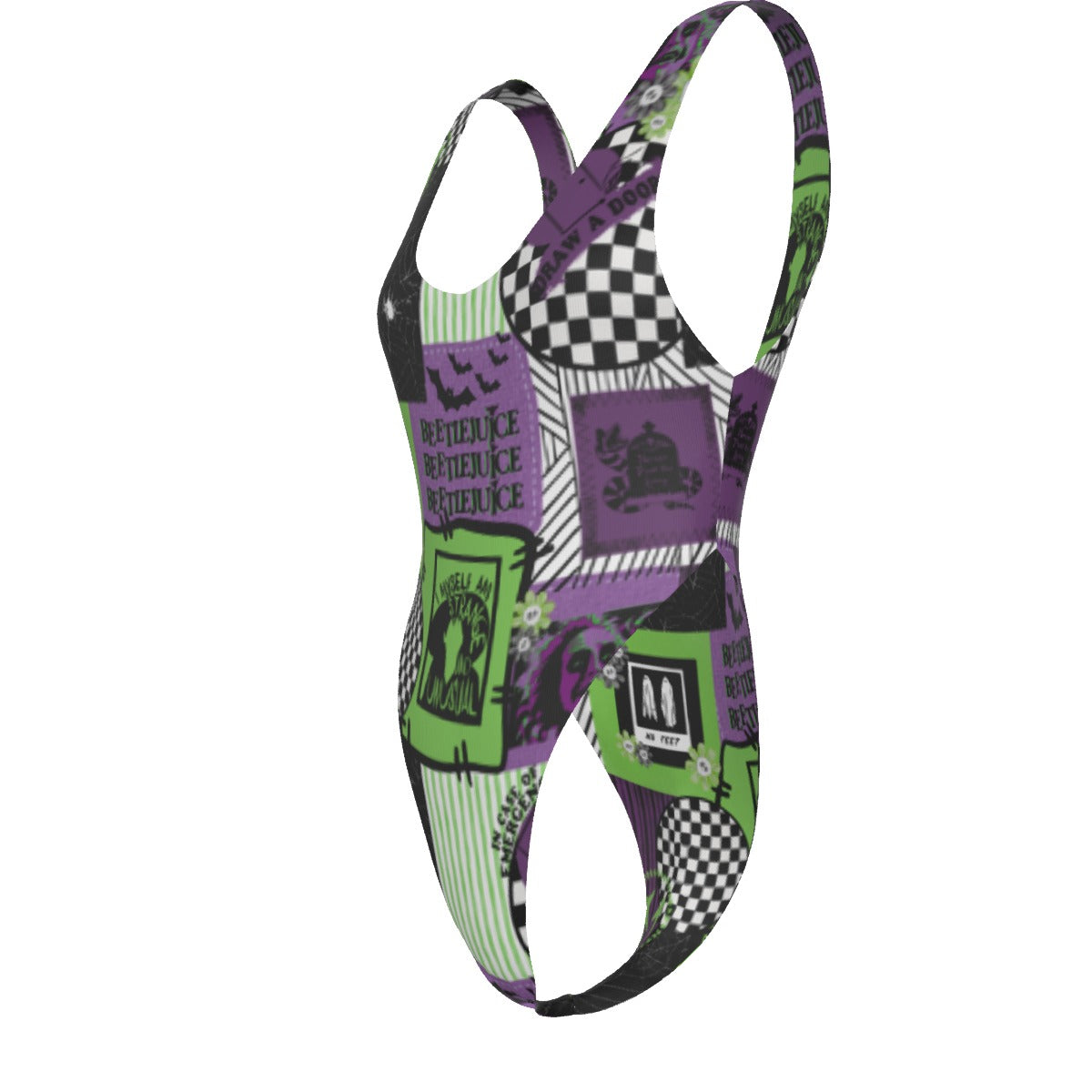 Strange I Am One-piece Reversable Swimsuit