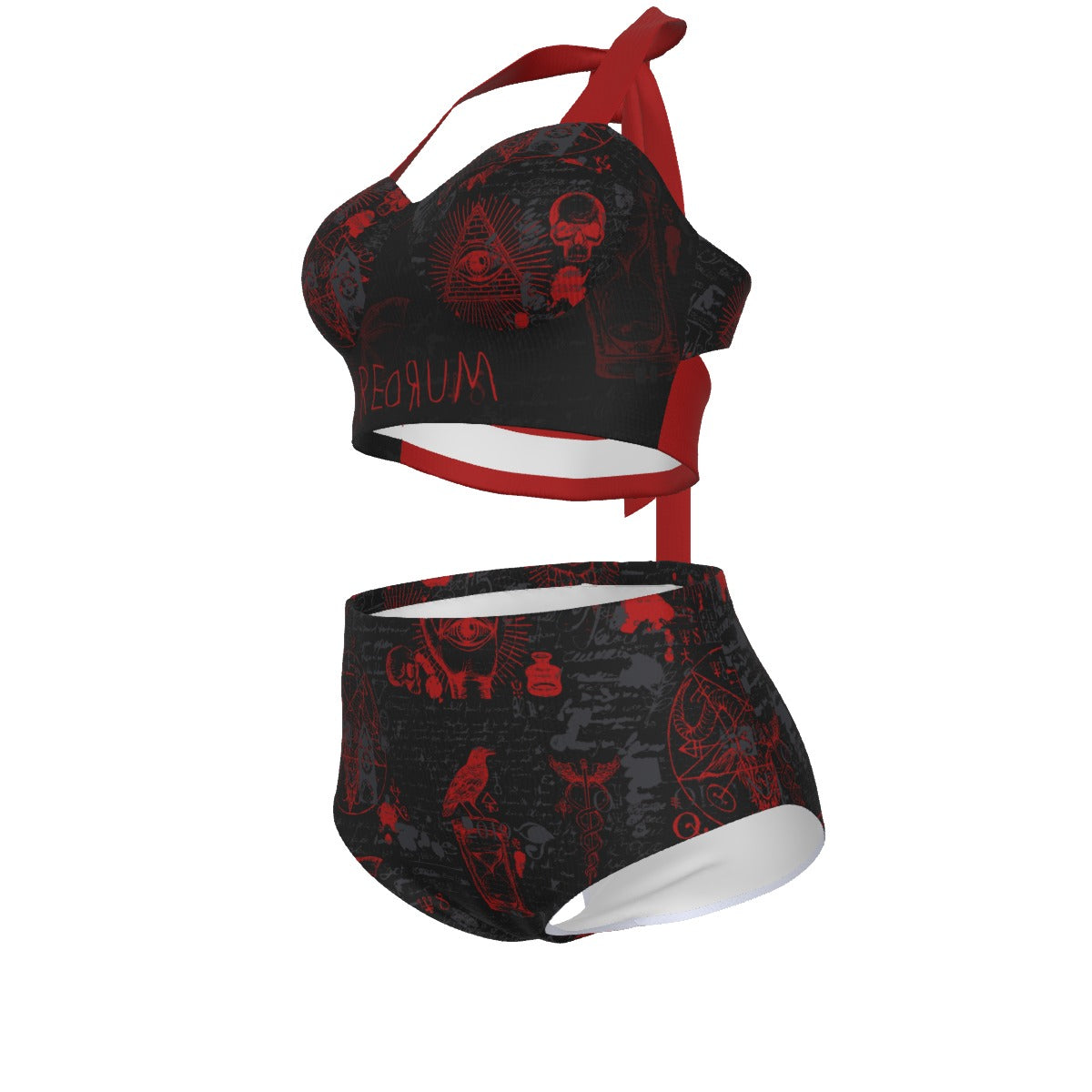 Redrum Pinup Vintage Swimsuit Set