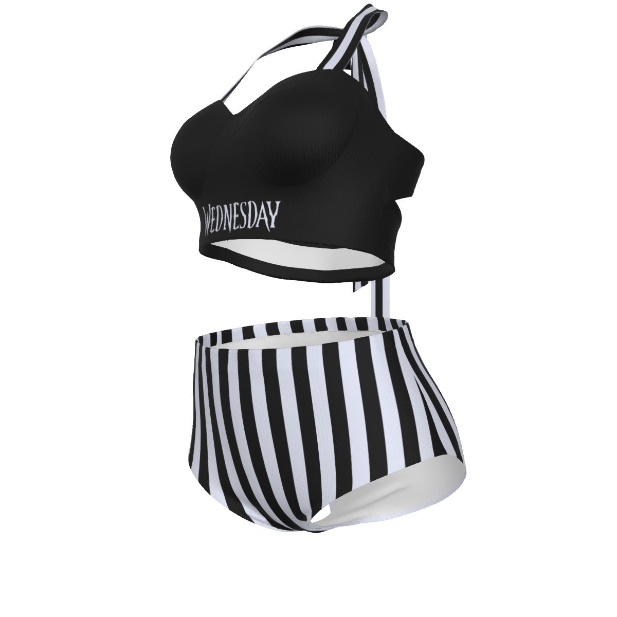 Wednesday Pinup Vintage Swimsuit Set