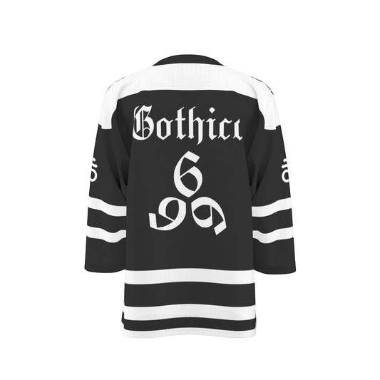 Gothicc Unisex V-neck Hockey Jersey