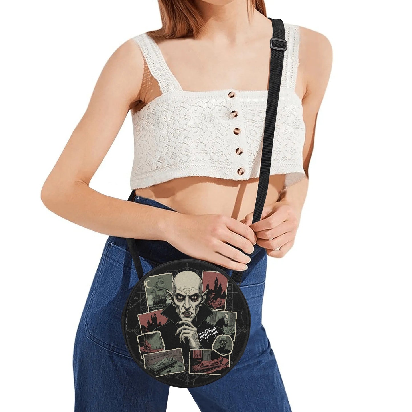 Nosferatu Round Satchel Bag