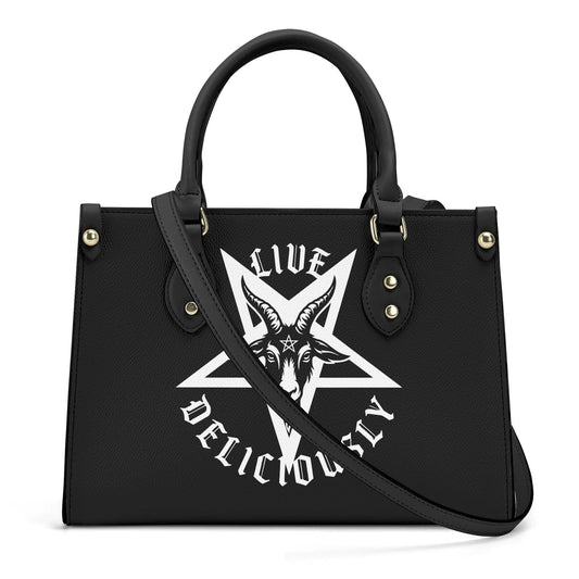 Live Deliciously Leather HandBag