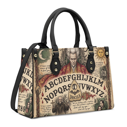 Dracula Inspired Ouija Board Leather HandBag With Shoulder Strap