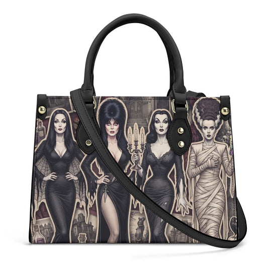 Ghoul Friends - Horror Girls Leather Handbag with Shoulder Strap