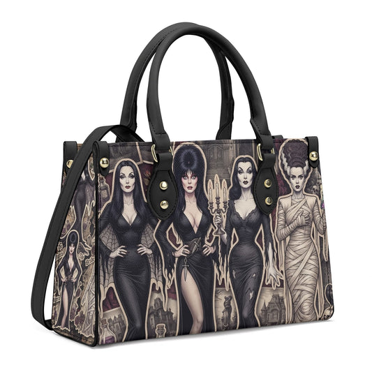 Ghoul Friends - Horror Girls Leather Handbag with Shoulder Strap