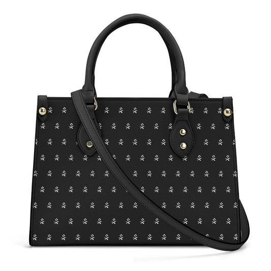 Wednesday | Dahlia Flower Leather Handbag with Shoulder Strap