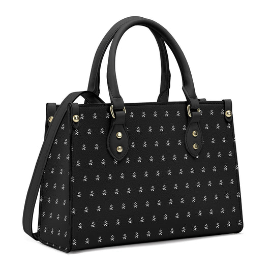 Wednesday | Dahlia Flower Leather Handbag with Shoulder Strap