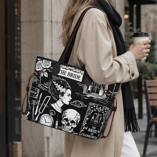The Modern Prometheus Carryall Monogram Tote Bag with Zipper Makeup Bag