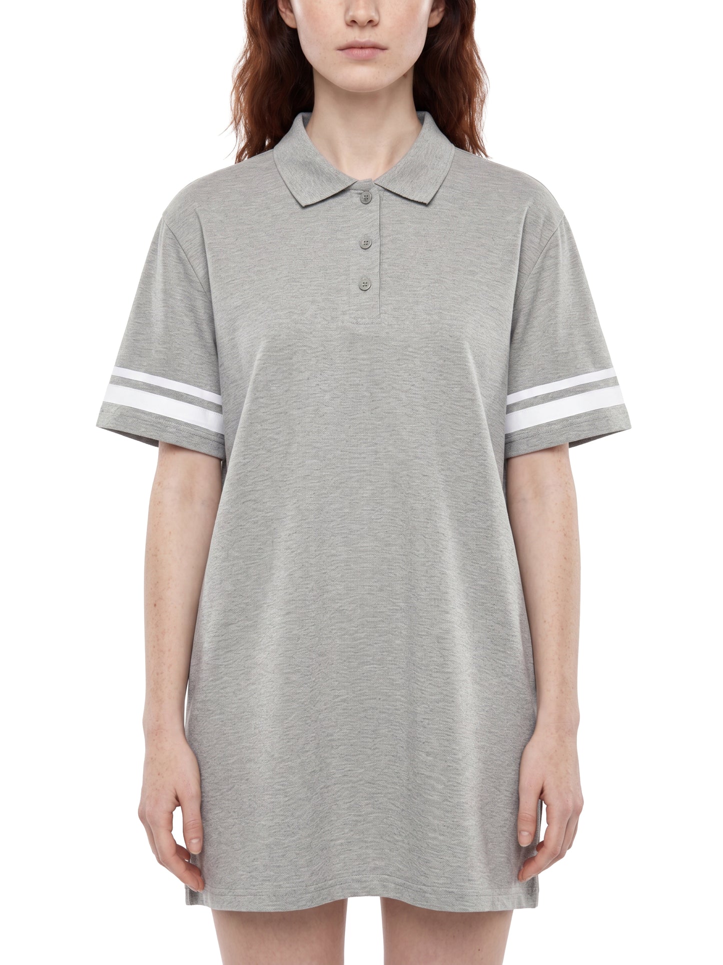Dead Living Striped Color Block Polo Dress