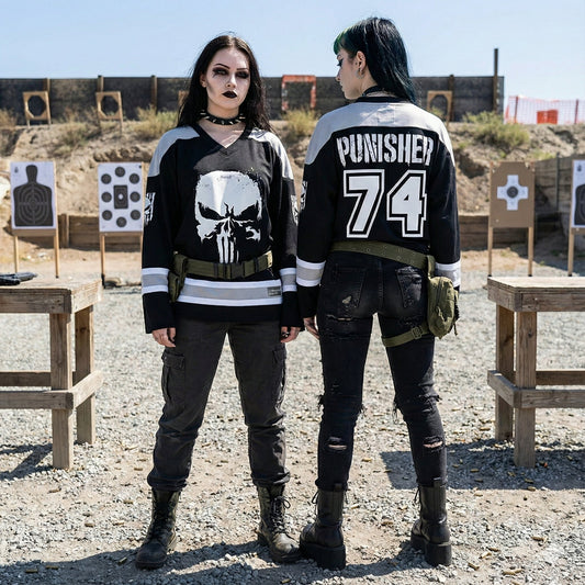 Frank Castle Unisex V-neck Hockey Jersey