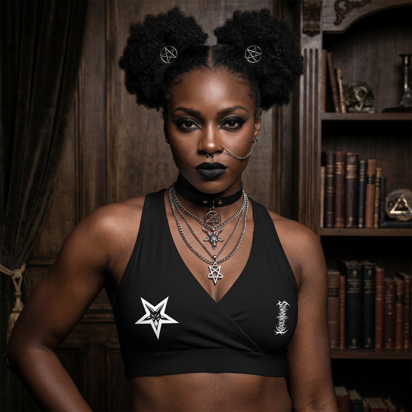 Aya Crossover V-Neck Sports Bra