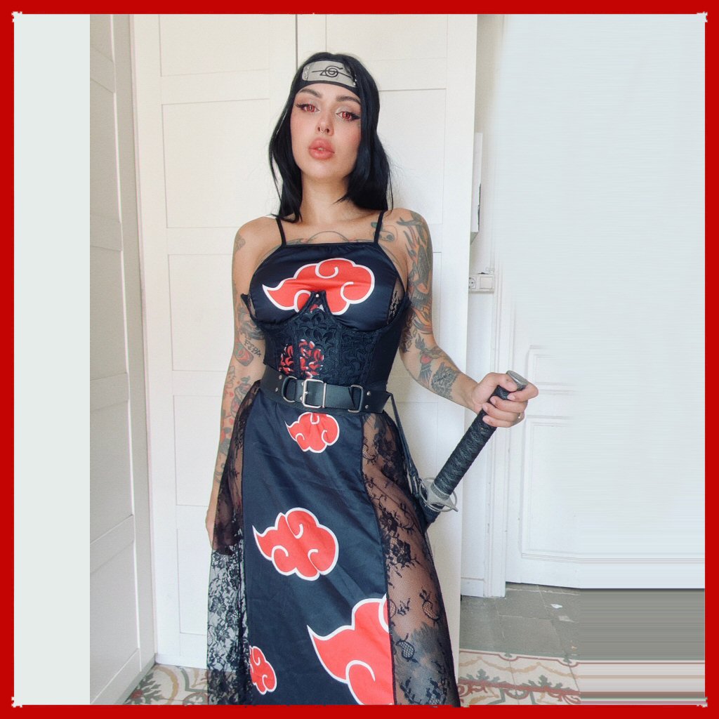 Red Cloud Cami Cross Back Dress