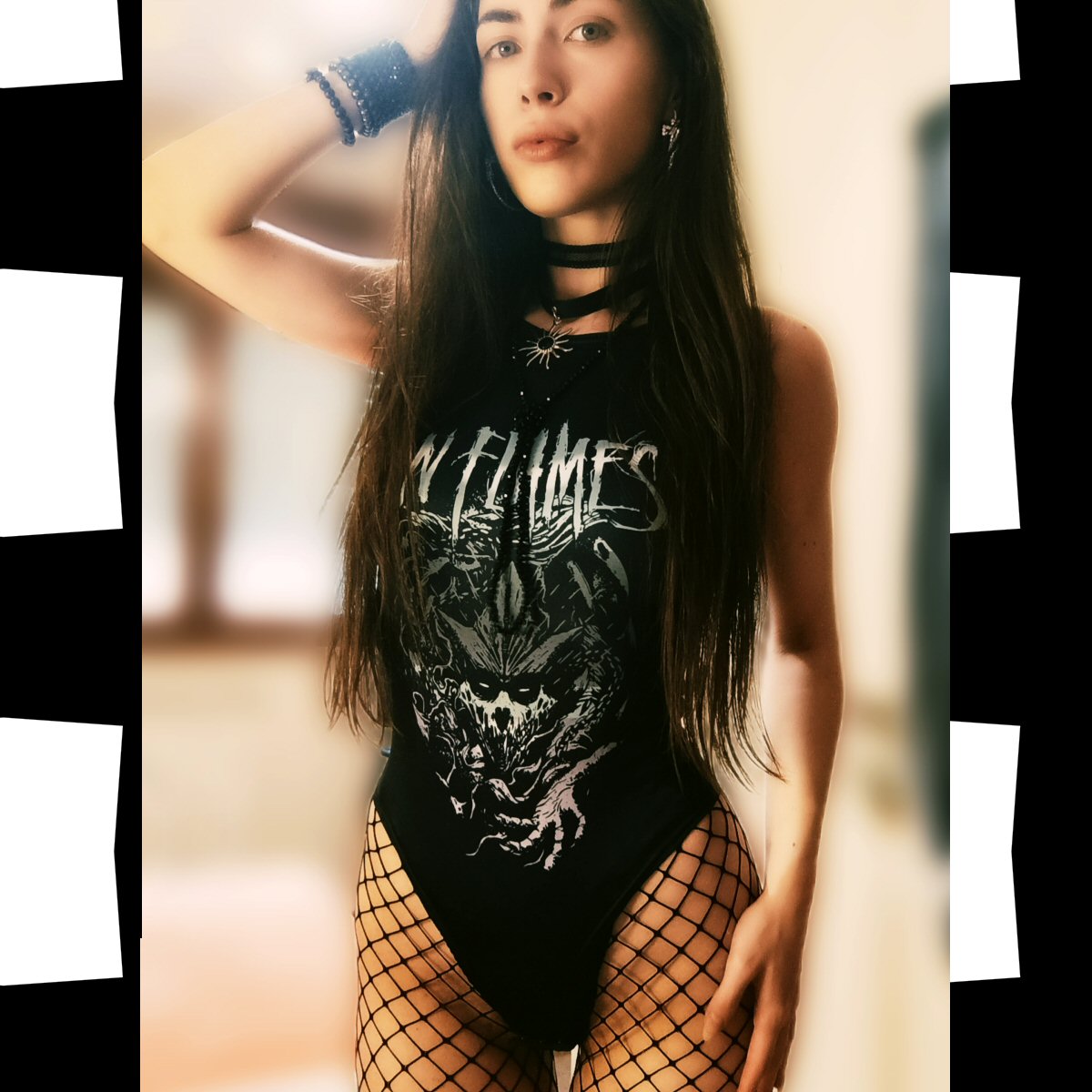 in Flames Tank Bodysuit