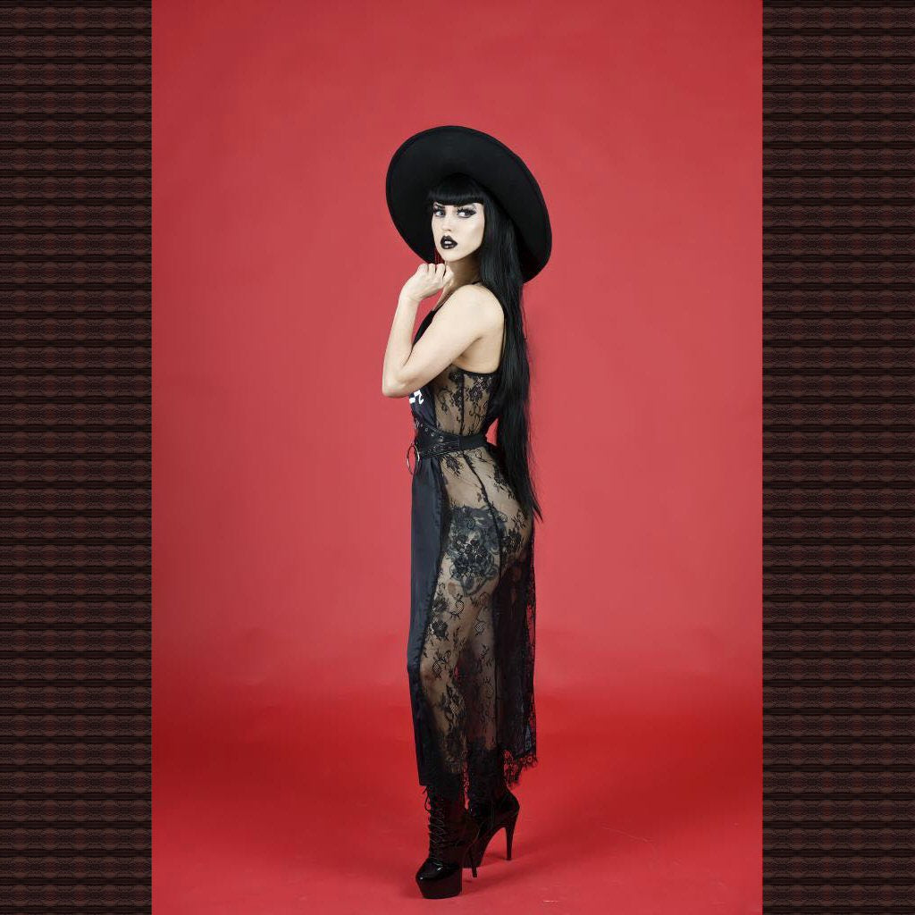 Lilith Lace Cami Cross Back Dress