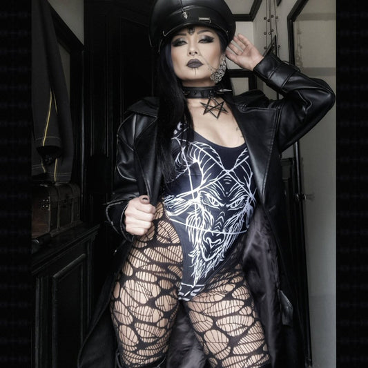 Baphomet One-piece Reversable Swimsuit